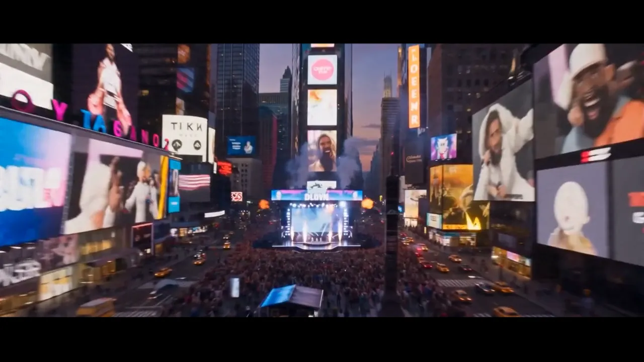 New York · Times Square — Jättikonsertti